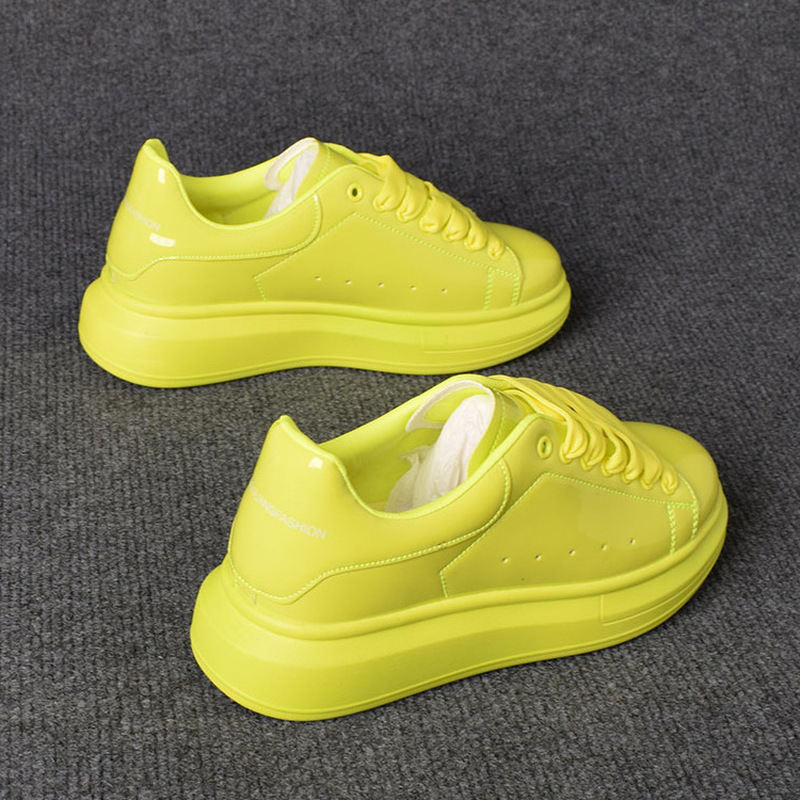 Men'S Shoes Casual Sneakers - 2025年 ラッカー仕上げ ホワイト カジュアルシューズ メンズ レディース
