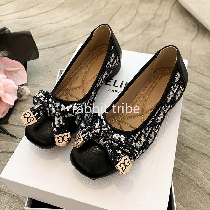 Men'S Shoes To Women'S Size - 快適なフランスのレディースシングルシューズ女性のセクシーなスタイルスクエアヘッド刺繍スカートローヒール小さな香り豆の靴