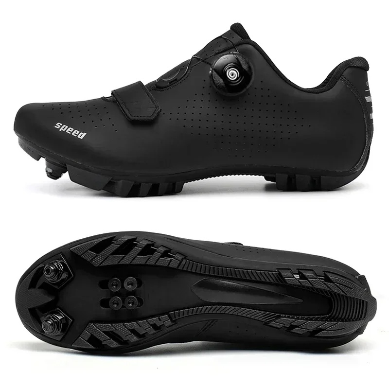 Men Shoes Men - ユニセックスMTBシューズ サイクリングシューズ クリート付き メンズ マウンテンバイク レディース