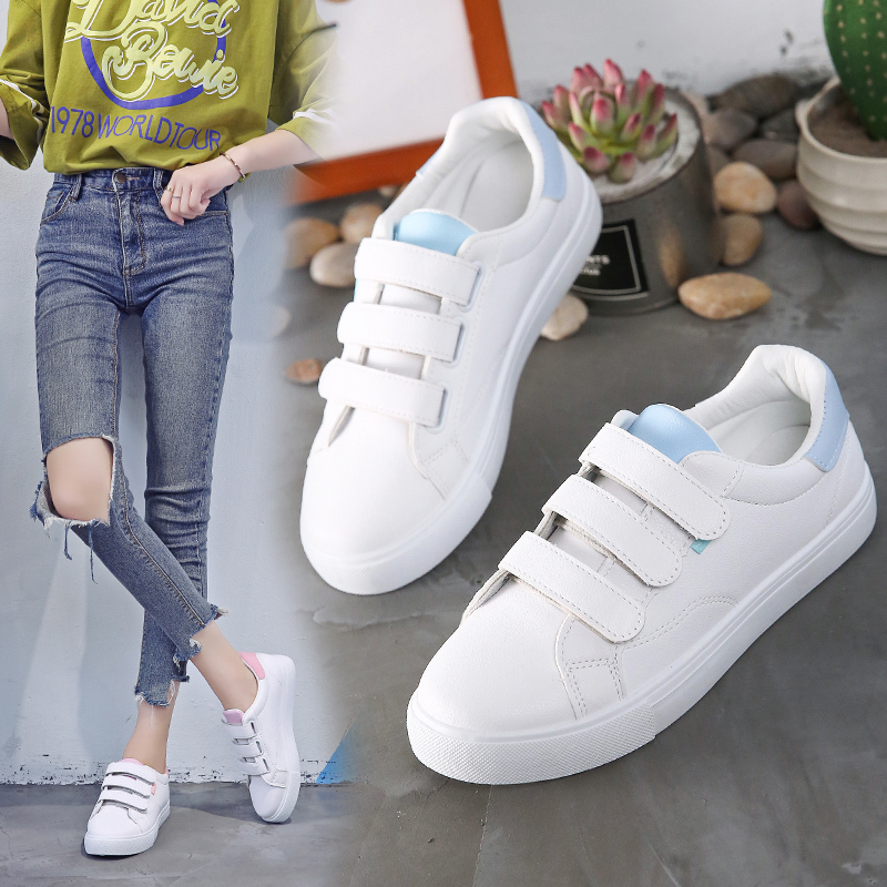 Casual Sneaker Low - 新しい秋の女性白シングルシューズ女性学生スニーカーファッションセクシーなカジュアルフラットシューズ屋外快適な滑り止めスニーカー