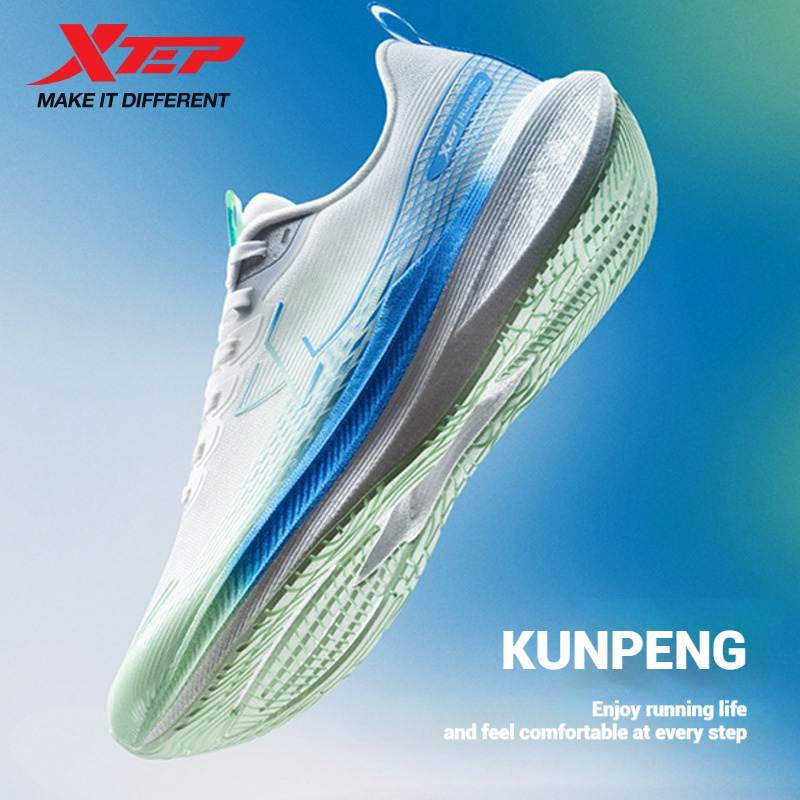 Men'S Xtep Shoes - Xtep Kunpeng ランニングシューズ男性用 2025 夏衝撃吸収リバウンド軽量通気性メッシュスポーツシューズ 875219110025