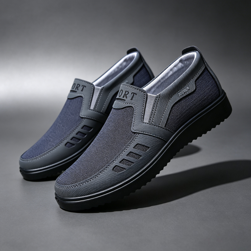 Men'S Shoes Business Casual - メンズ スリップオン キャンバス ローファー 通気性抜群 快適