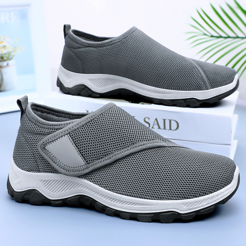 2026年新作夏メンズメッシュシューズ　おしゃれで通気性の良 - Men'S Shoes With Velcro のレビューと価格