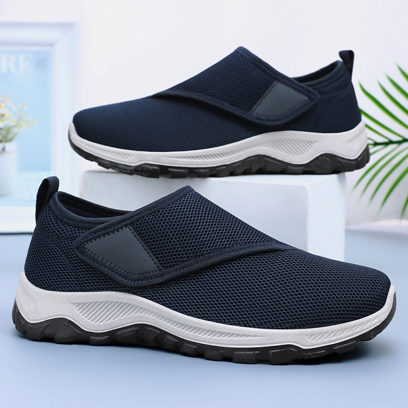 2026年新作夏メンズメッシュシューズ　おしゃれで通気性の良 - Men'S Shoes With Velcro のレビューと価格
