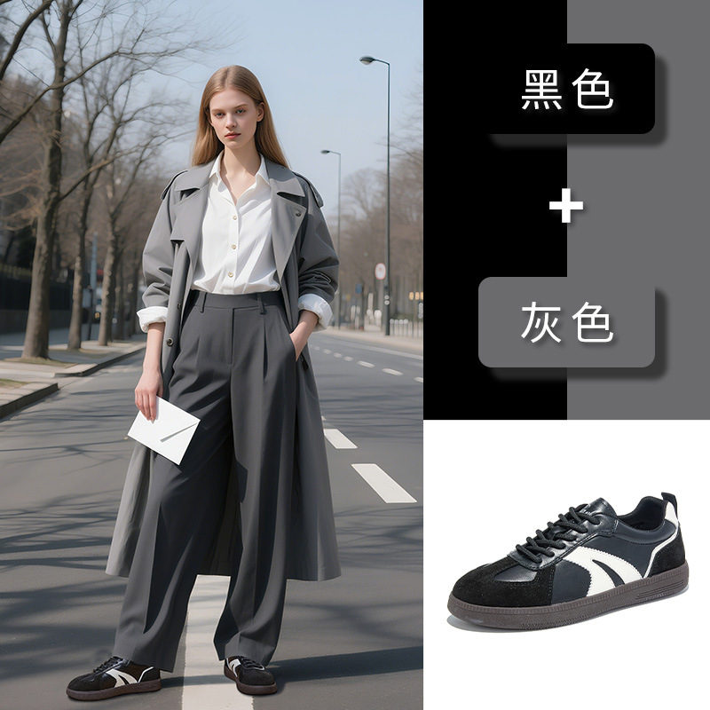 レザー ドイツ製 トレーニングシューズ レディース 秋の新作 - Casual Sneaker Low のレビューと価格