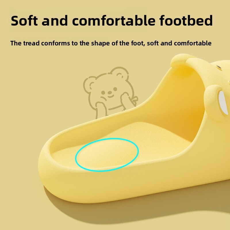 ユニセックスEVAベアーカートゥーンホームスリッパ、ソフトで - Men'S Shoes To Women'S Size のレビューと価格