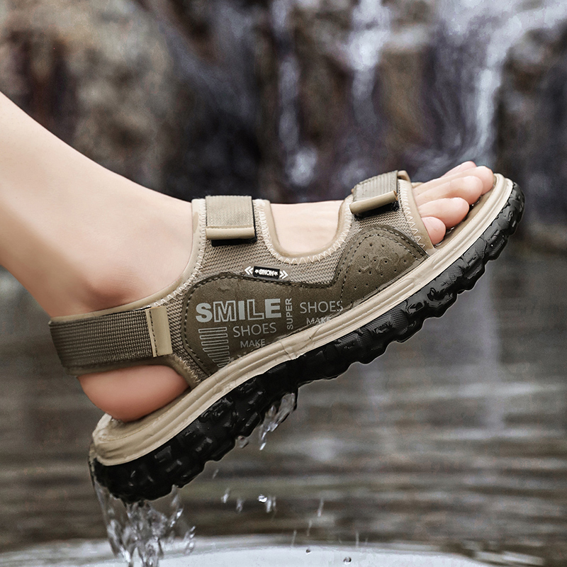 メンズ2026新作サマーサンダル、調節可能なベルクロ付きアウ - Men'S Shoes With Velcro のレビューと価格