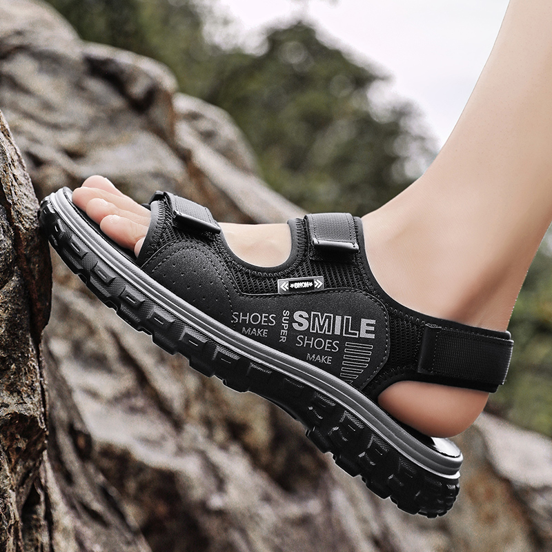 メンズ2026新作サマーサンダル、調節可能なベルクロ付きアウ - Men'S Shoes With Velcro のレビューと価格