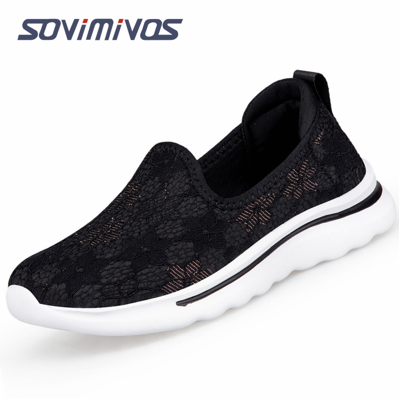 高品質の女性フラットシューズファッションメッシュ通気性の靴夏 - Mesh Trainer Breathable のレビューと価格