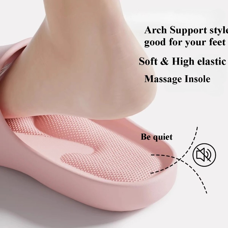 カップル向けEVAプラットフォームスリッパ、柔らかく通気性の - Men'S Shoes To Women'S Size のレビューと価格