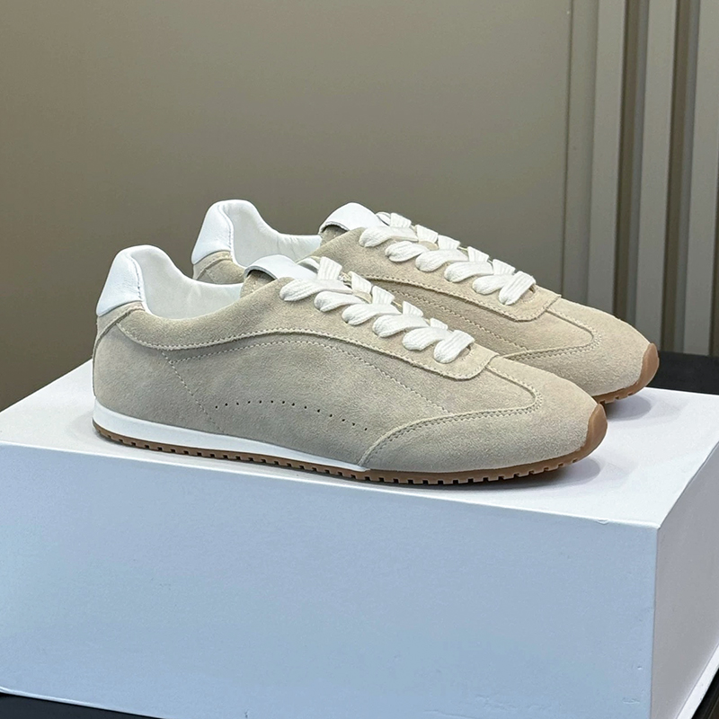 ユニセックスレディースカジュアルシューズ本革スエードスニーカ - Casual Sneaker Low のレビューと価格