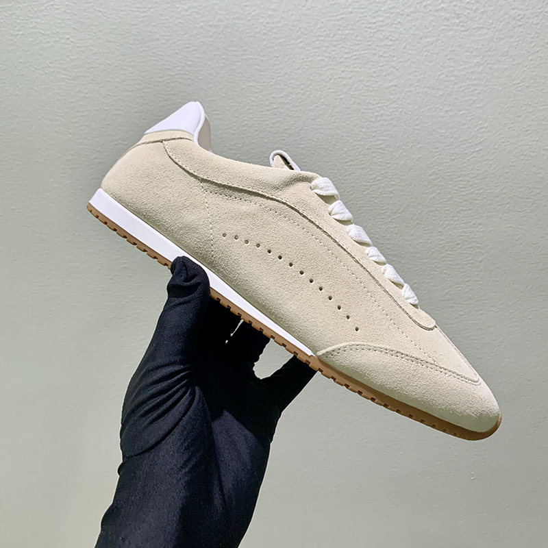 ユニセックスレディースカジュアルシューズ本革スエードスニーカ - Casual Sneaker Low のレビューと価格