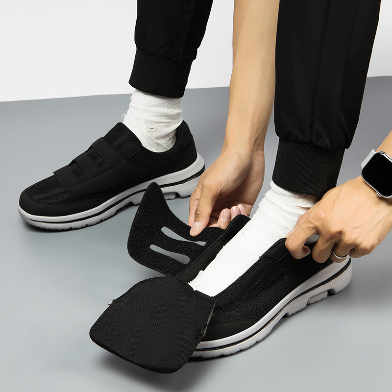 幅広スニーカー 太い足用 糖尿病患者用シューズ 高齢者用 外 - Men'S Shoes Wide Width のレビューと価格