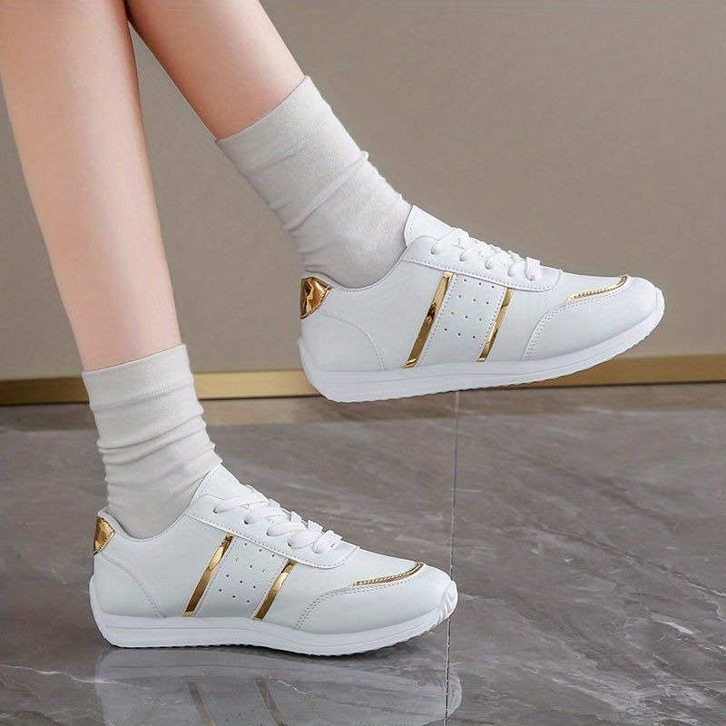 新着スニーカー女性の加硫靴ブラックゴールデンスポーツカジュア - Casual Sneaker Low のレビューと価格