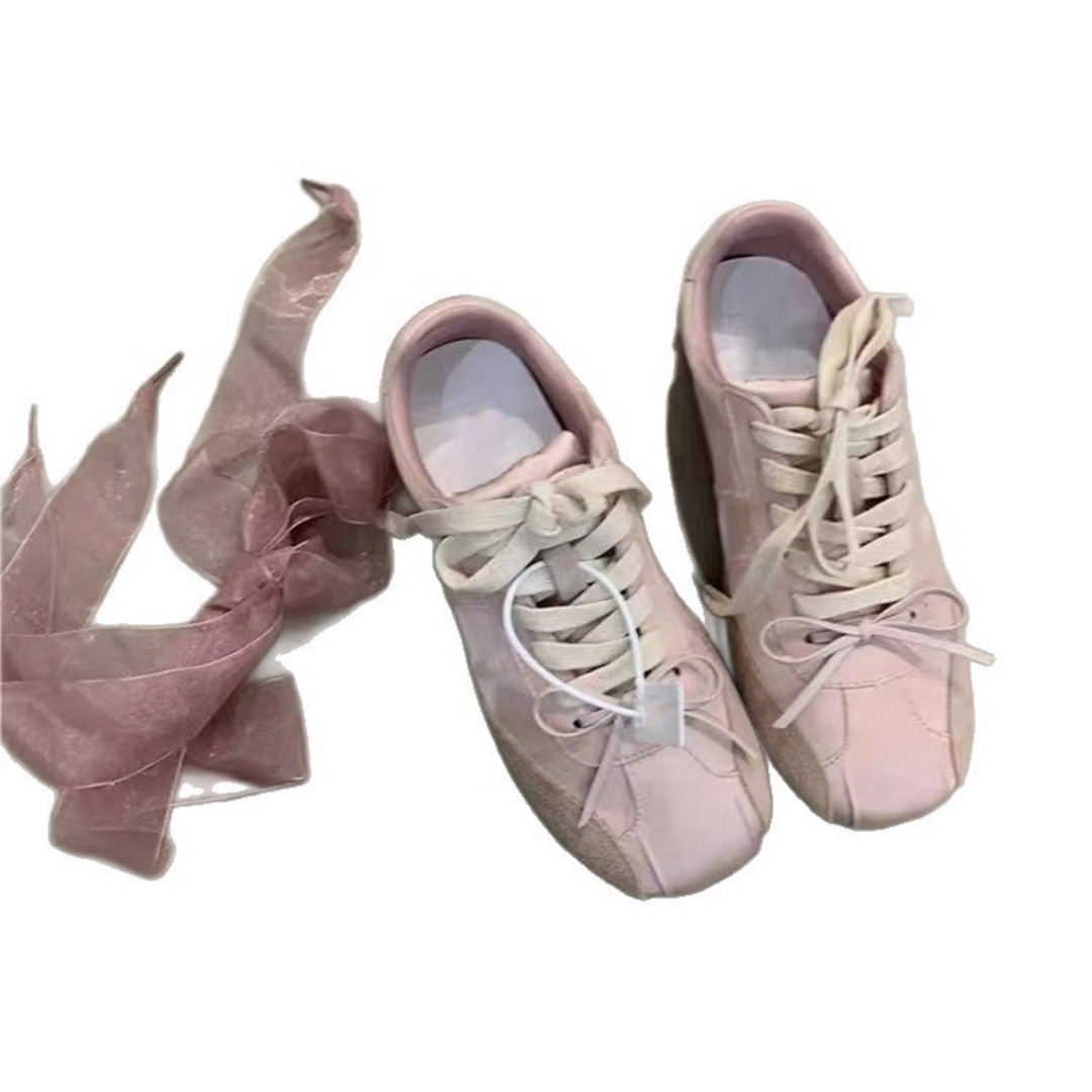 2026年春新作 レディース ホワイトボウスニーカー レース - Casual Sneaker Low のレビューと価格