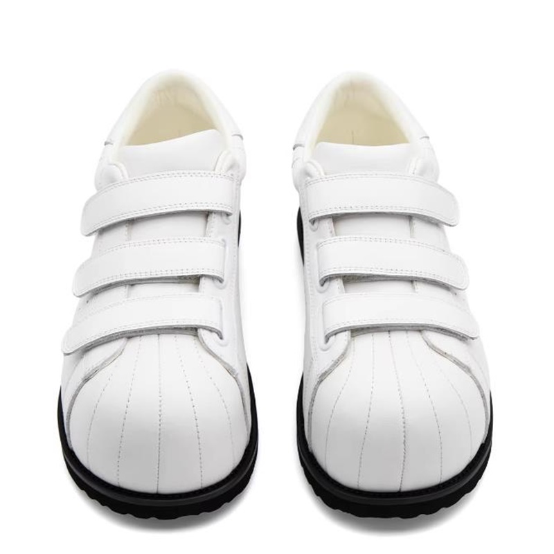 フルレザーシェルトゥスケートシューズ男性用内部高さ調整とプラ - Men'S Shoes With Velcro のレビューと価格
