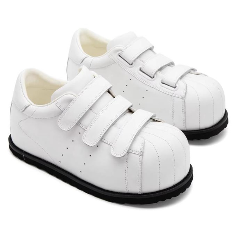 フルレザーシェルトゥスケートシューズ男性用内部高さ調整とプラ - Men'S Shoes With Velcro のレビューと価格