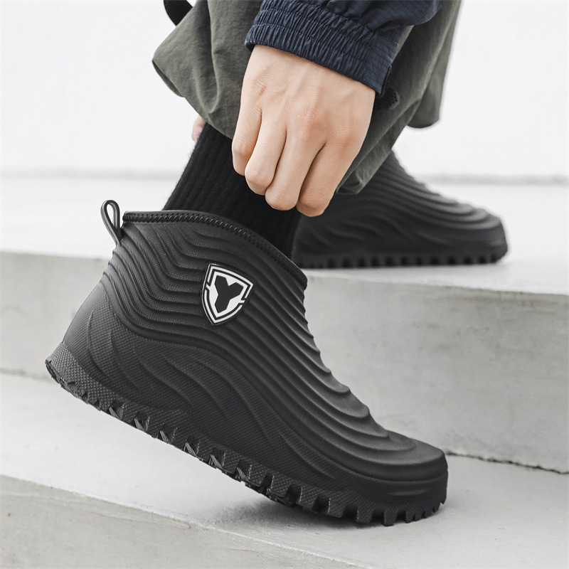 メンズレインシューズファッション防水滑り止めレインブーツ冬シ - Men'S Shoes Water Resistant のレビューと価格