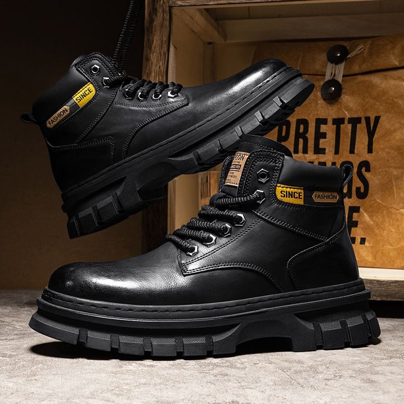 ヴィンテージ メンズ プラットフォーム アンクルブーツ 秋冬 - Men'S Shoes Business Casual のレビューと価格