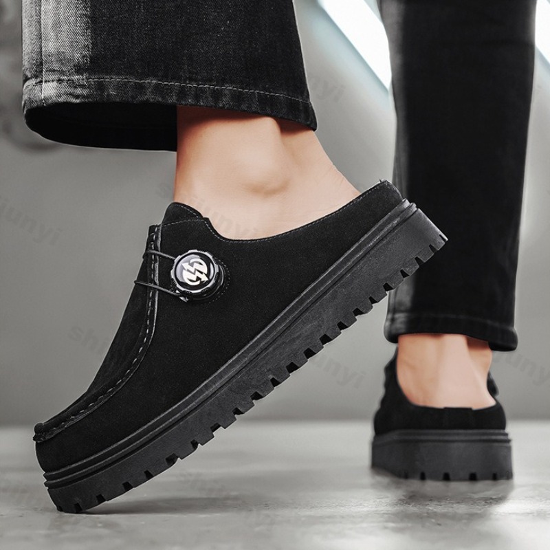 メンズレトロデザインファッションカジュアル厚底ハーフスリッパ - Men'S Shoes Birkenstock のレビューと価格