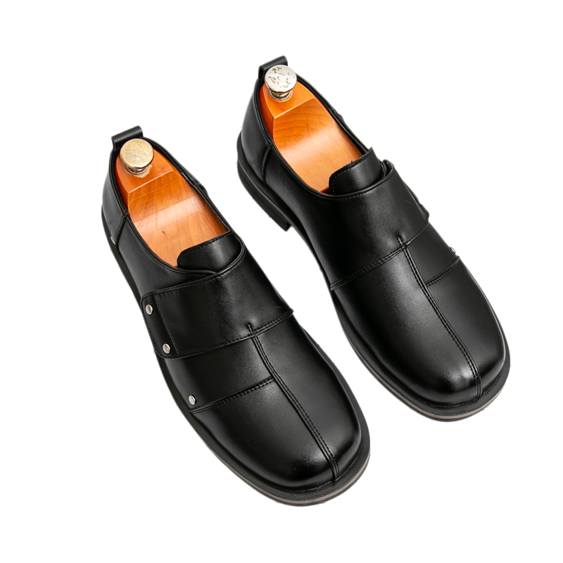 メンズビジネススタイル通勤パーティー新郎用ドレスシューズカジ - Men'S Shoes With Velcro のレビューと価格