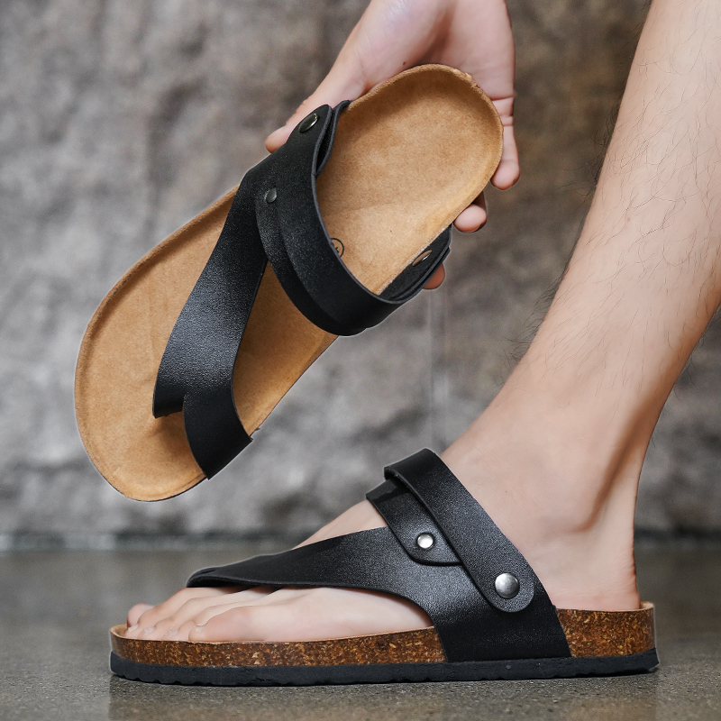 男性用のつま先が開いたビーチサンダル,通気性のあるカジュアル - Men'S Shoes Birkenstock のレビューと価格