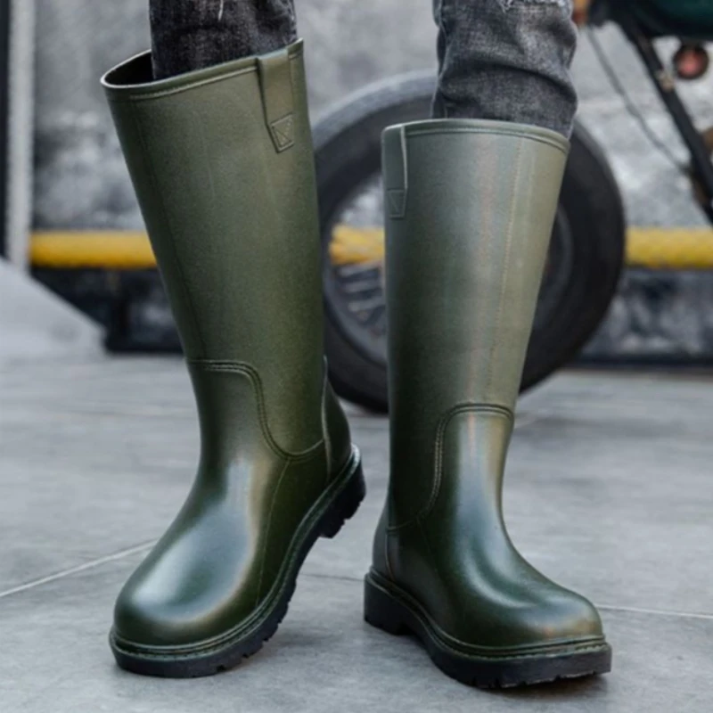 メンズレインブーツ,滑り止めシューズ,耐久性,庭,レースなし - Men'S Shoes Water Resistant のレビューと価格