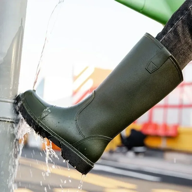 メンズレインブーツ,滑り止めシューズ,耐久性,庭,レースなし - Men'S Shoes Water Resistant のレビューと価格