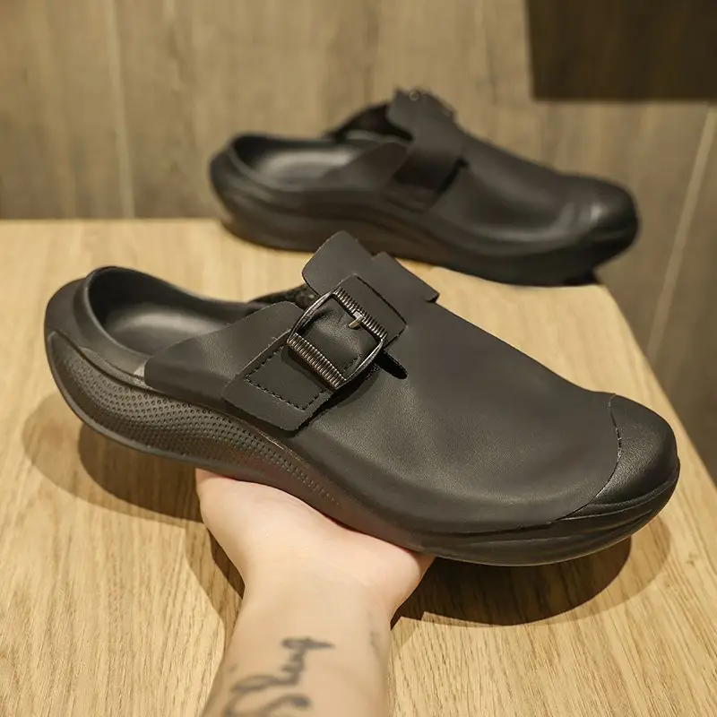 スライドハーフフラットアウトドアデザイナー高級メンズシューズ - Men'S Shoes Birkenstock のレビューと価格