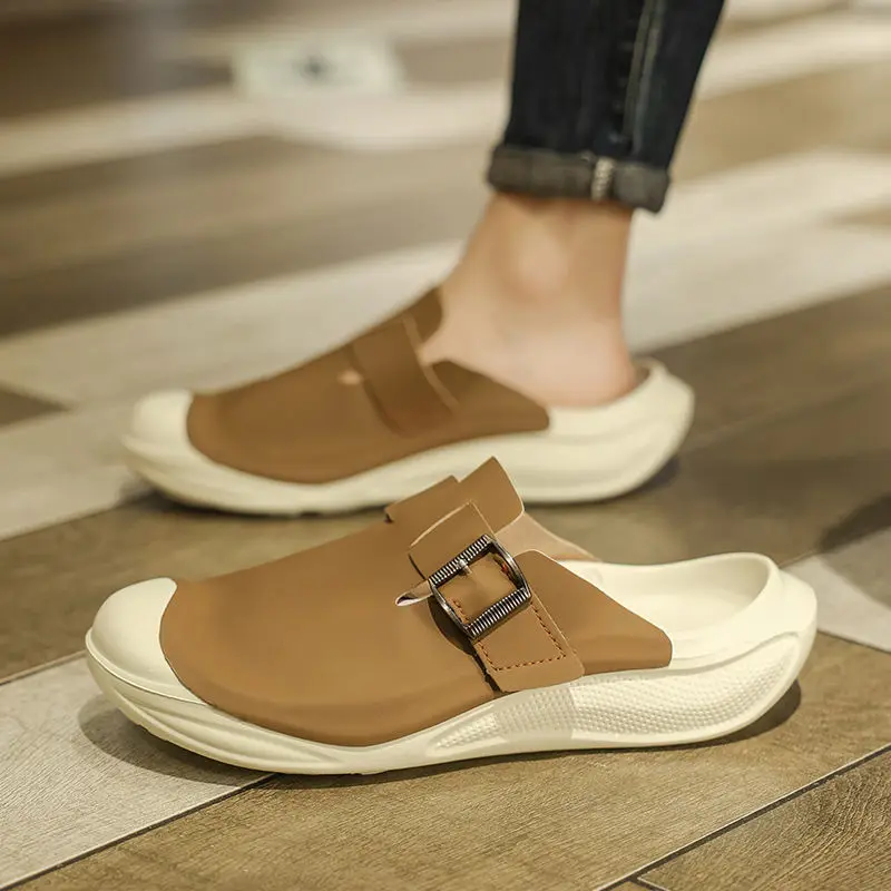 スライドハーフフラットアウトドアデザイナー高級メンズシューズ - Men'S Shoes Birkenstock のレビューと価格