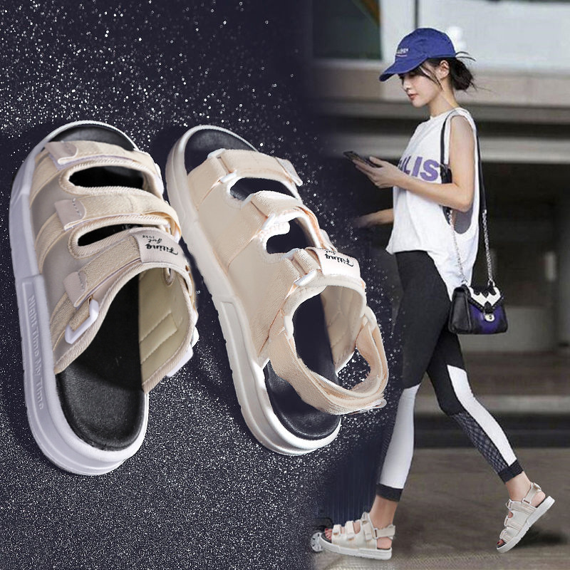 夏用裸足サンダル 男女兼用 ソフトボトム ベルクロ ファッシ - Men'S Shoes With Velcro のレビューと価格