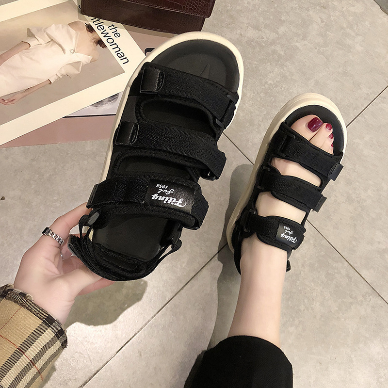 夏用裸足サンダル 男女兼用 ソフトボトム ベルクロ ファッシ - Men'S Shoes With Velcro のレビューと価格