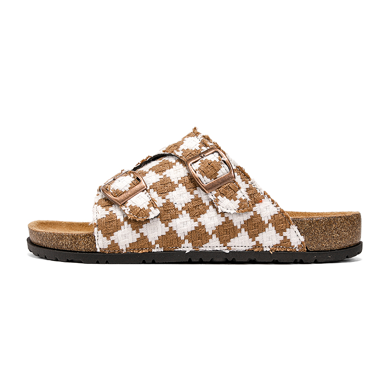 ヴィンテージチェック柄コルクフットベッドスリッパユニセックス - Men'S Shoes Birkenstock のレビューと価格