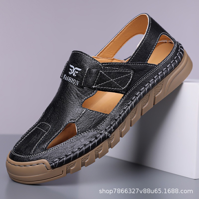 ホールシューズ メンズ 夏新作 ハンドメイド オンライン カ - Men'S Shoes With Velcro のレビューと価格