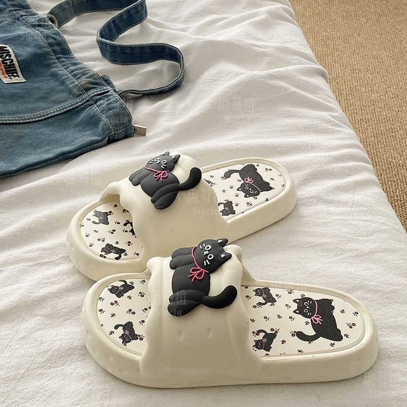 Printting かわいいクマの女性スリッパ夏屋内ソフト漫 - Men'S Shoes To Women'S Size のレビューと価格