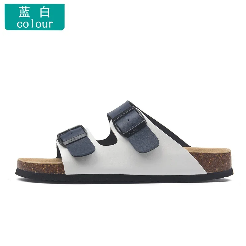 スリッパ女性バックル平底コルクスリッパ男の夏ユニセックスビー - Men'S Shoes Birkenstock のレビューと価格