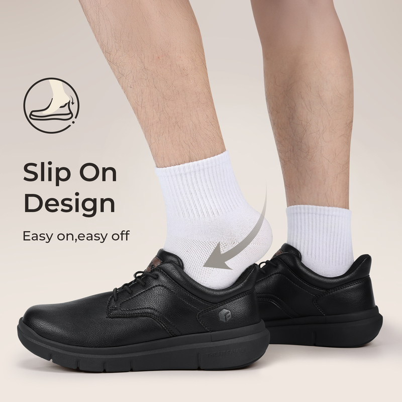 ItVille メンズ ワイド幅 レザー スリップオン カジ - Men'S Shoes Wide Width のレビューと価格
