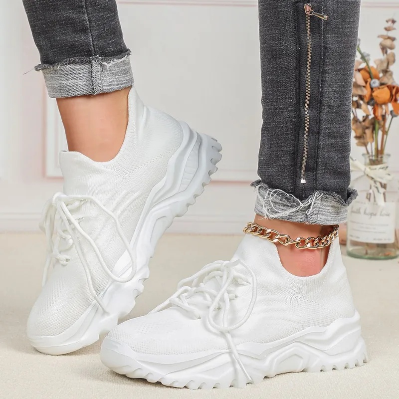 ファッションチャンキープラットフォームスニーカー、男女兼用、 - Men'S Shoes Casual Sneakers のレビューと価格