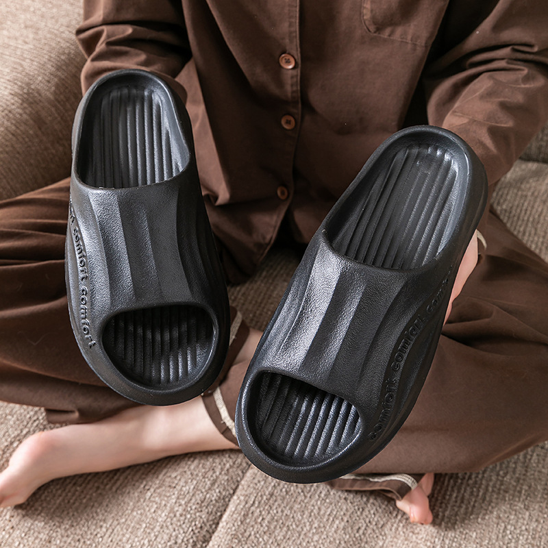 女性男性夏 EVA スリッパソフトノンスリップビーチサンダル - Men'S Shoes To Women'S Size のレビューと価格