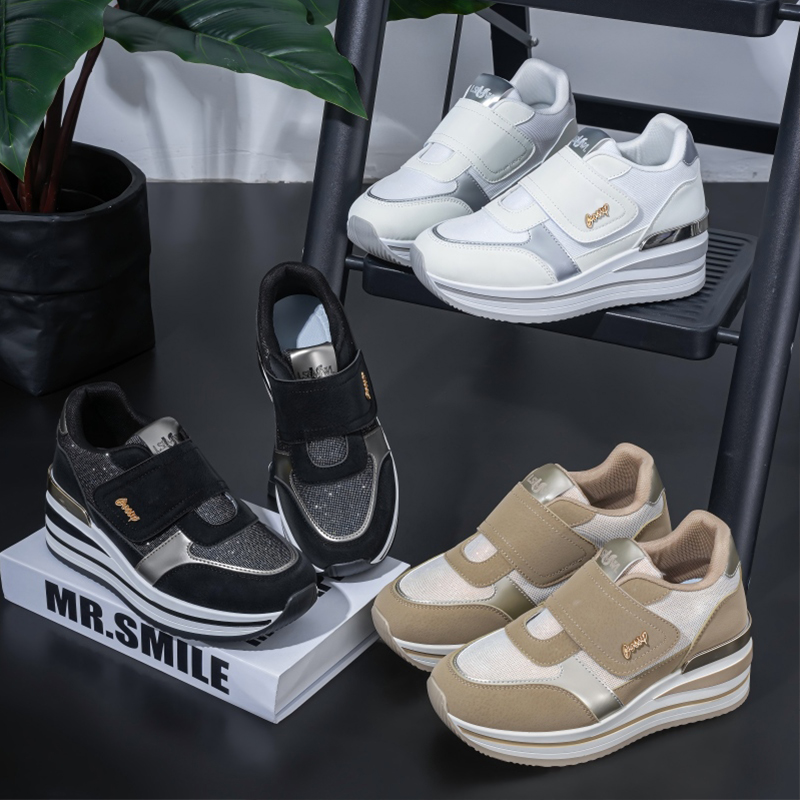 ベルクロストラップレスデザイン、メッシュ面積増加、通気性のあ - Men'S Shoes With Velcro のレビューと価格