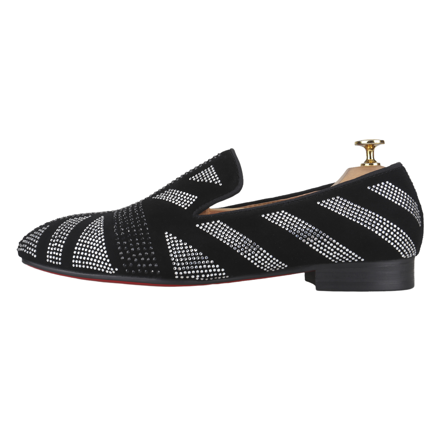 Piergitar-男性用の牛のスエードスリッパ,黒と銀の色 - Men Shoes Red Tape のレビューと価格