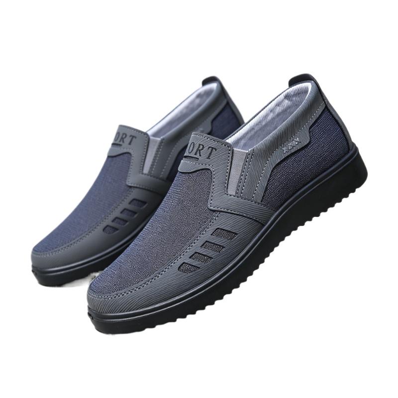 メンズ スリップオン キャンバス ローファー 通気性抜群 快 - Men'S Shoes Business Casual のレビューと価格
